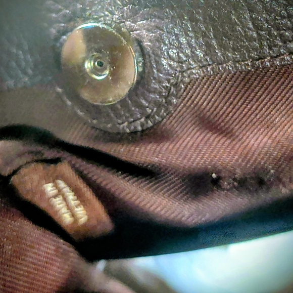 Coach Canyon Quilt Edie 31 Purple Oxblood Mixed Leathers G1592-3619 Like New - Picture 7 of 11